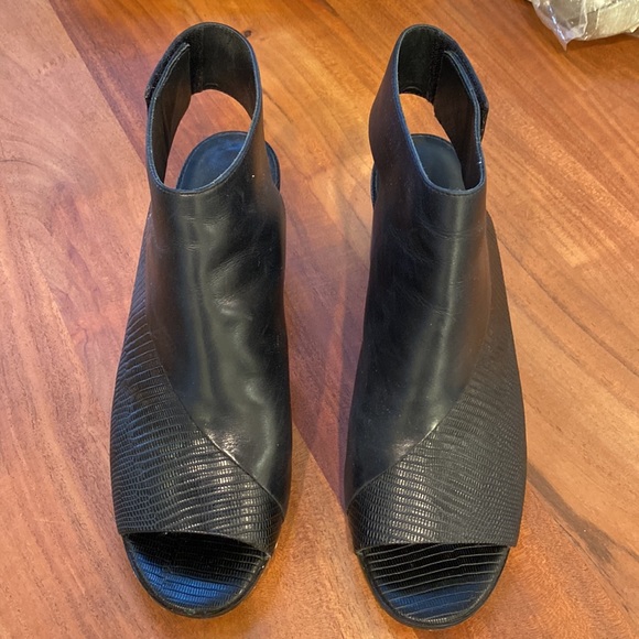 Vince black open toe booties – like new - Picture 2 of 7
